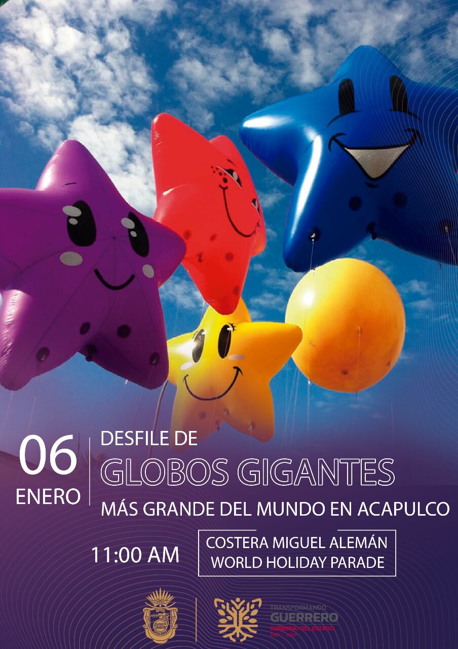 World Holiday Parade, el desfile de globos gigantes regresa a Acapulco