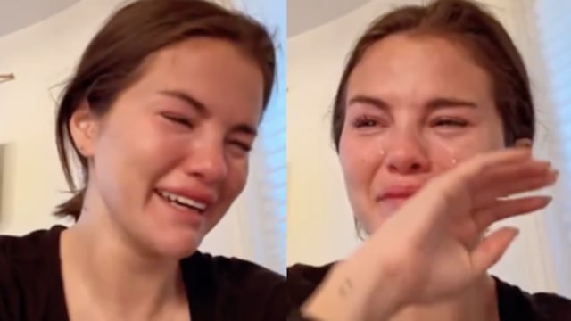 Selena Gomez llora desconsolada