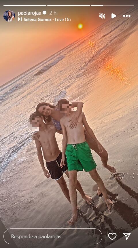 Paola Rojas está de vacaciones en Acapulco