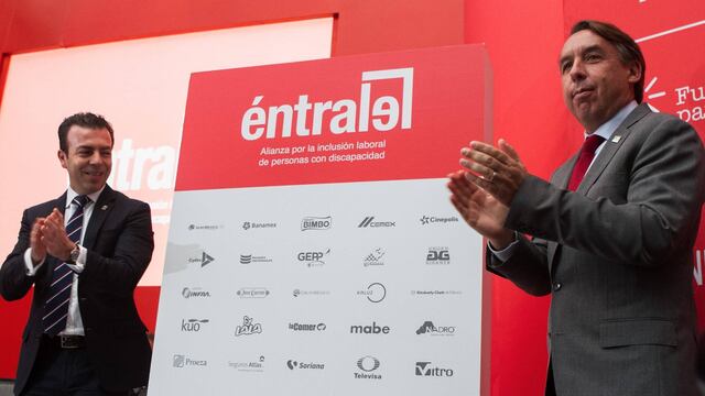 El presidente del CMN, Alejandro Ramírez, y el presidente de Televisa, Emilio Azcárraga.