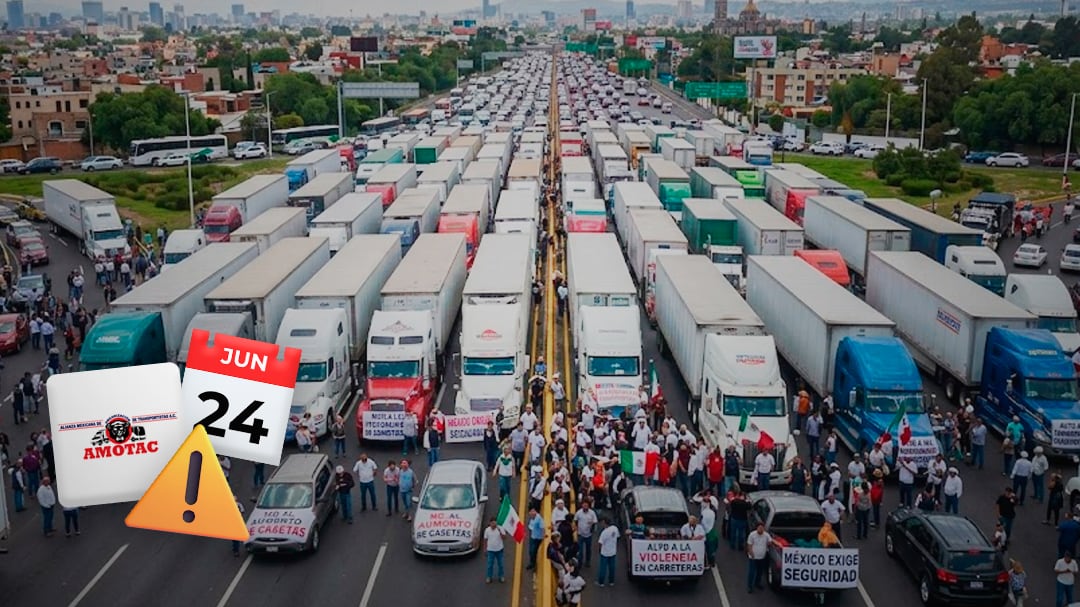 AMOTAC advierte bloqueos a nivel nacional para el 24 de junio