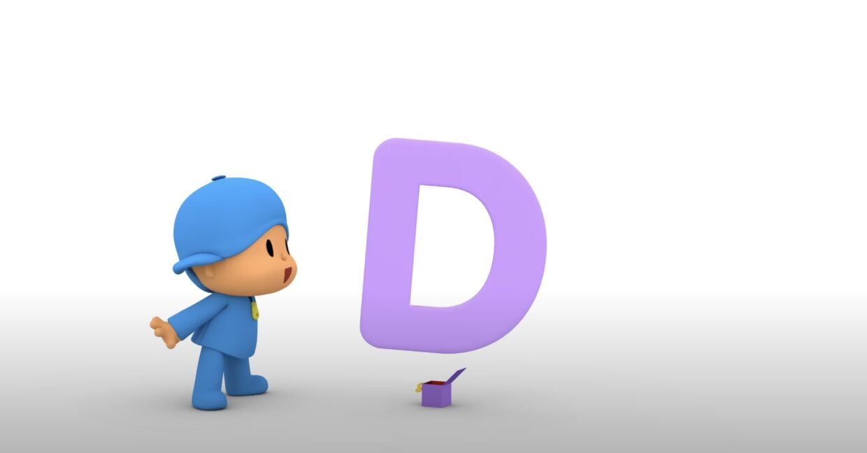 Pocoyó aprende las letras