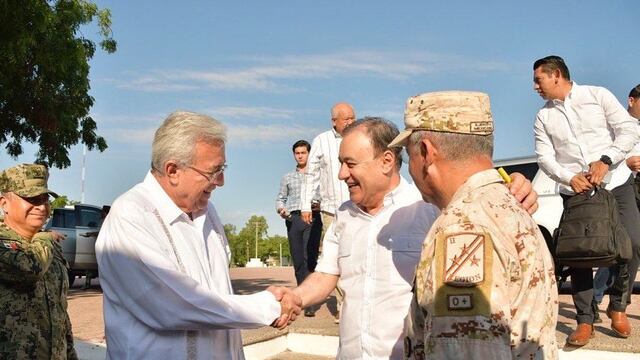 Rubén Rocha y Alfonso Durazo en Esperanza, Sonora