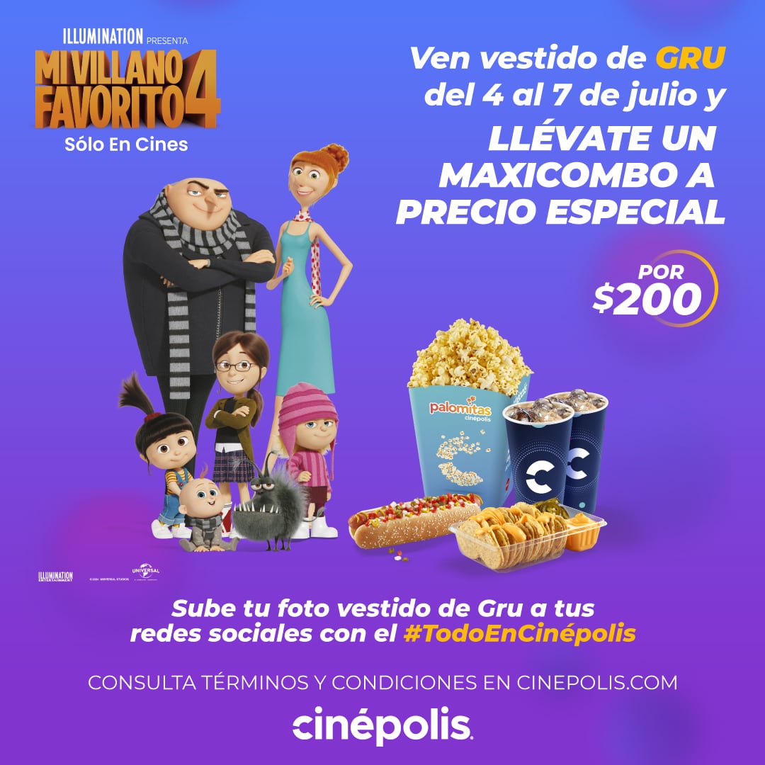 Promoción Cinépolis Mi Villano Favorito 4