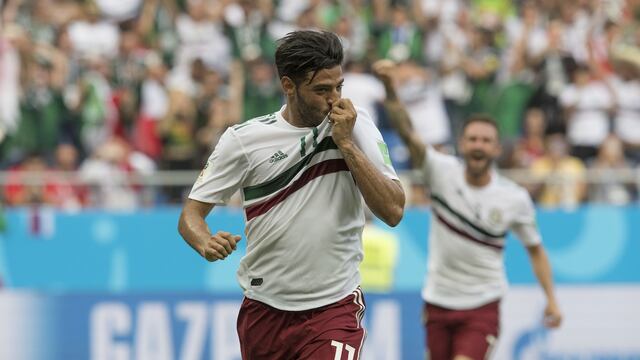 Carlos Vela con el Tri durante el Mundial Rusia 2018