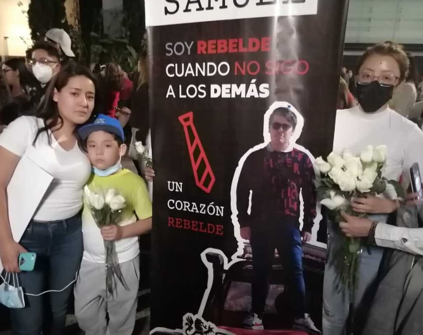 Familia de Samuel Gómez le rinde tributo