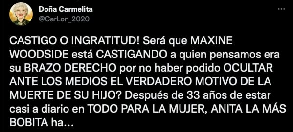 Doña Carmelita saca su deducción de Maxine Woodside y Ana María Alvarado.
