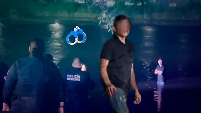 Huye por el río Bravo para retrasar su detención