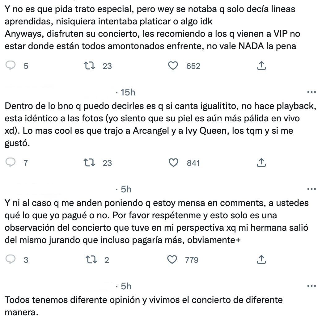 Fan de Bad Bunny asegura que su concierto no vale los 10 mil pesos que pagó