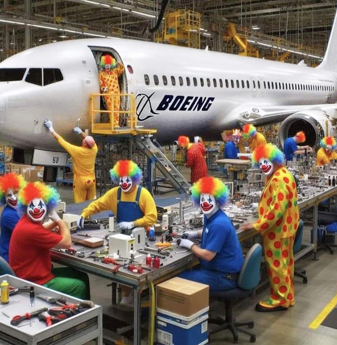 Fabrica de Boeing hecha con IA