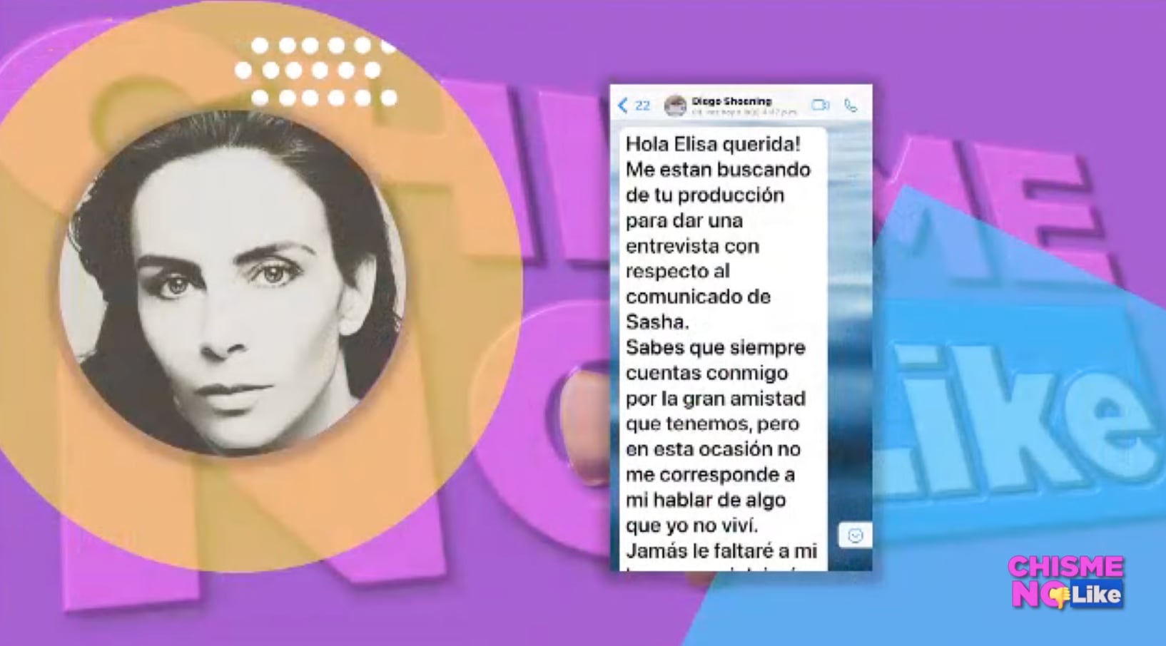 Revelan que Diego Schoening aplaude valentía de Sasha Sokol