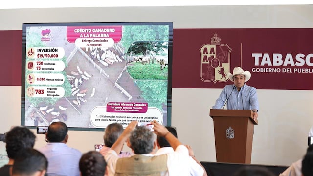 El gobierno de Tabasco ha entregado 783 paquetes en beneficio de las y los productores