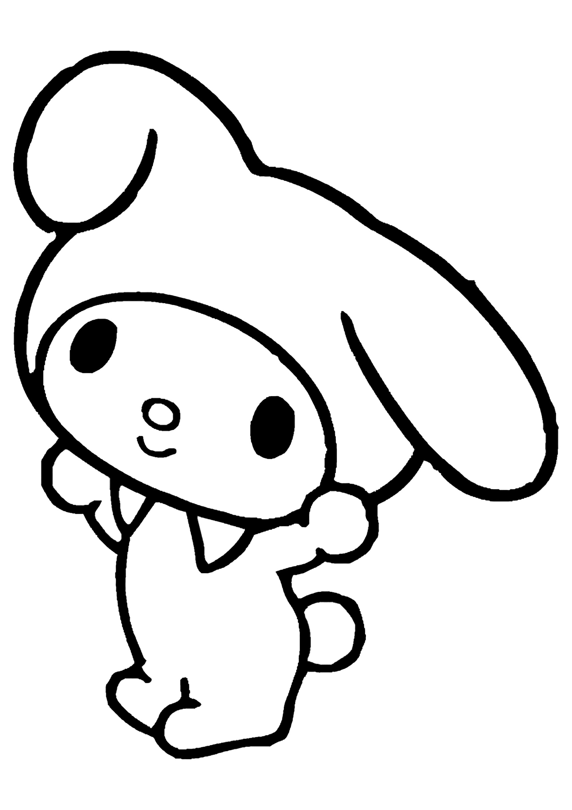 10 dibujos de My Melody, la mejor amiga de Kuromi y Hello Kitty