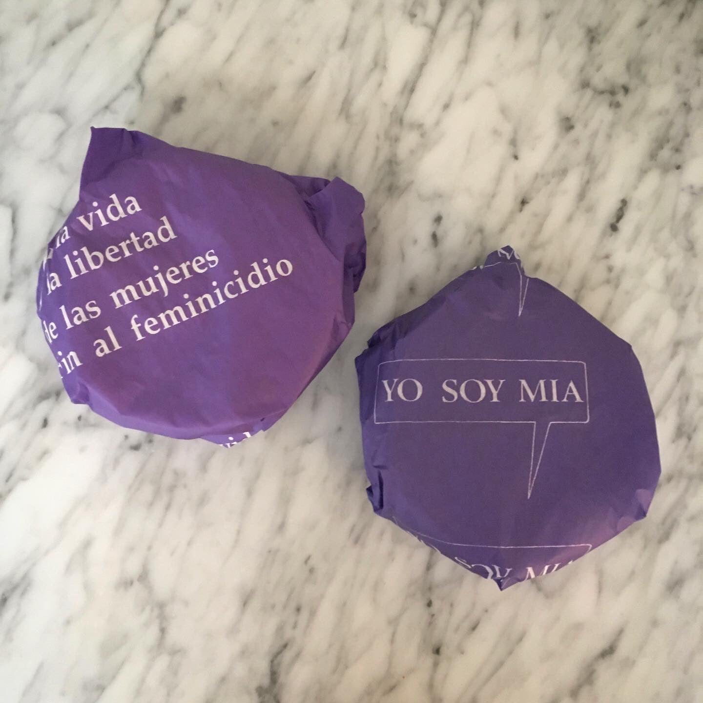 "Yo soy mía", “Por la vida y la libertad de las mujeres Fin al feminicidio”