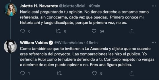 Jolette y William Valdés
