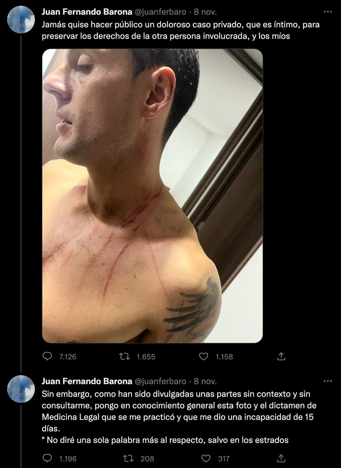 El periodista Juan Fernando Barona afirma que también fue agredido