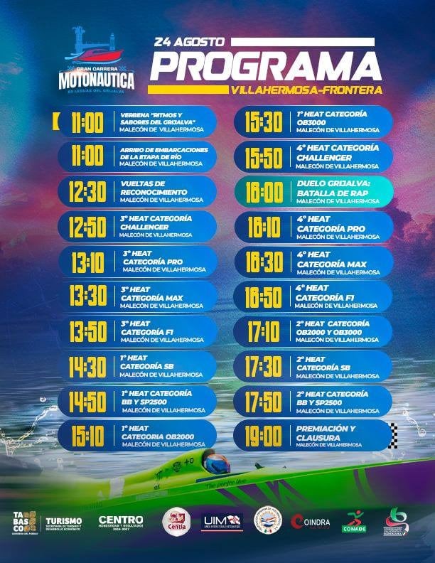 Gran Carrera Motonáutica “50 Leguas del Grijalva”
