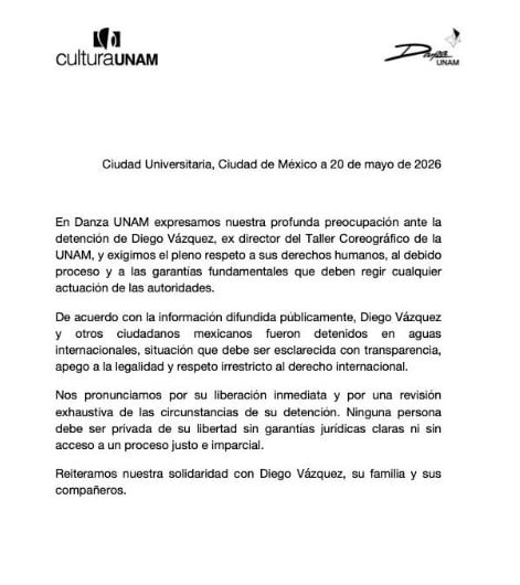 Israel detuvo a Diego Vázquez, ex director del Taller Coreográfico de la UNAM