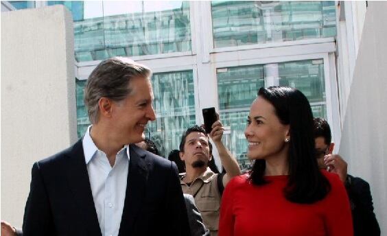 Alejandra del Moral y Alfredo del Mazo