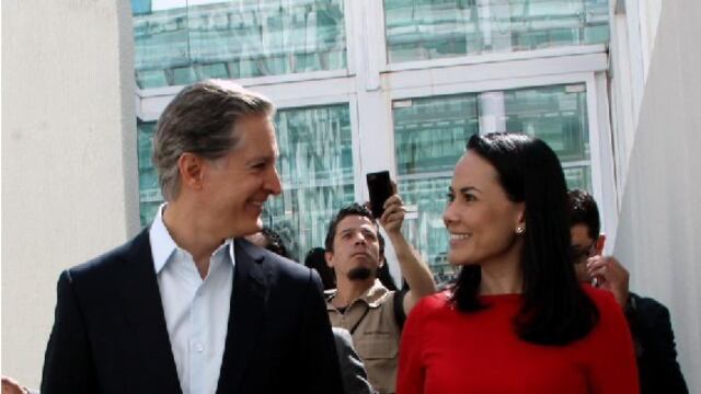 Alejandra del Moral y Alfredo del Mazo