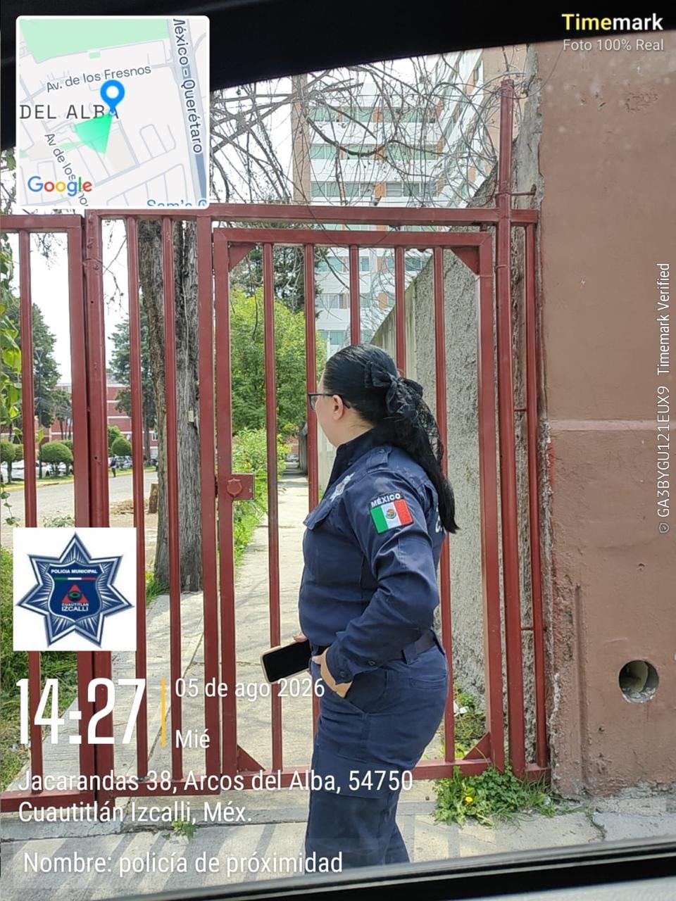 Policía de Cuautitlán Izcalli aclara presencia de elementos en Arcos del Alba.