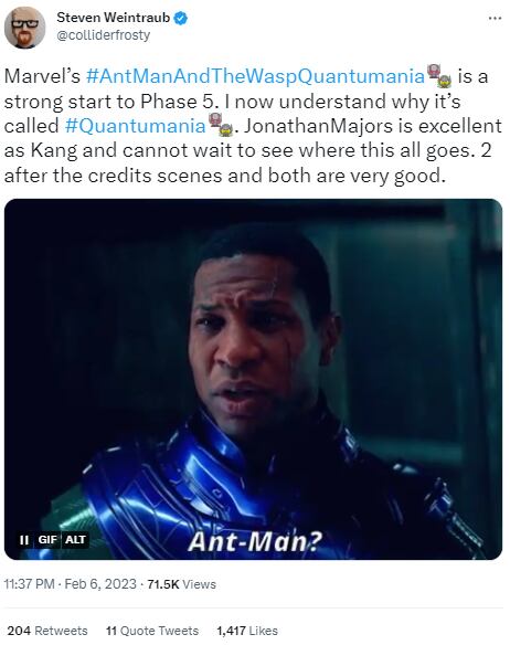 Reacciones a la película Ant-Man 3