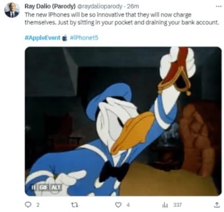 Memes por el lanzamiento del iPhone 15