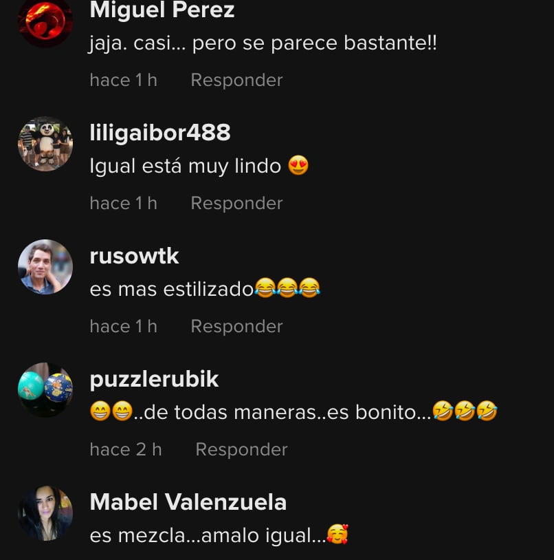 Comentarios al pug de TikTok