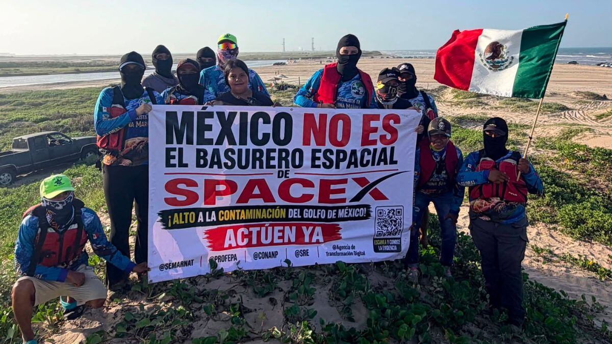 Basura espacial de SpaceX en Tamaulipas