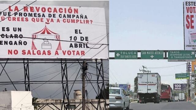 Anuncios contra AMLO y revocación de mandato