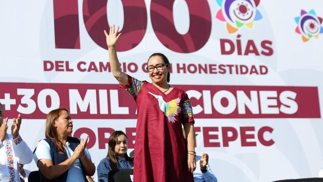 Azucena Cisneros presenta informe de sus primeros 100 días de gobierno en Ecatepec.