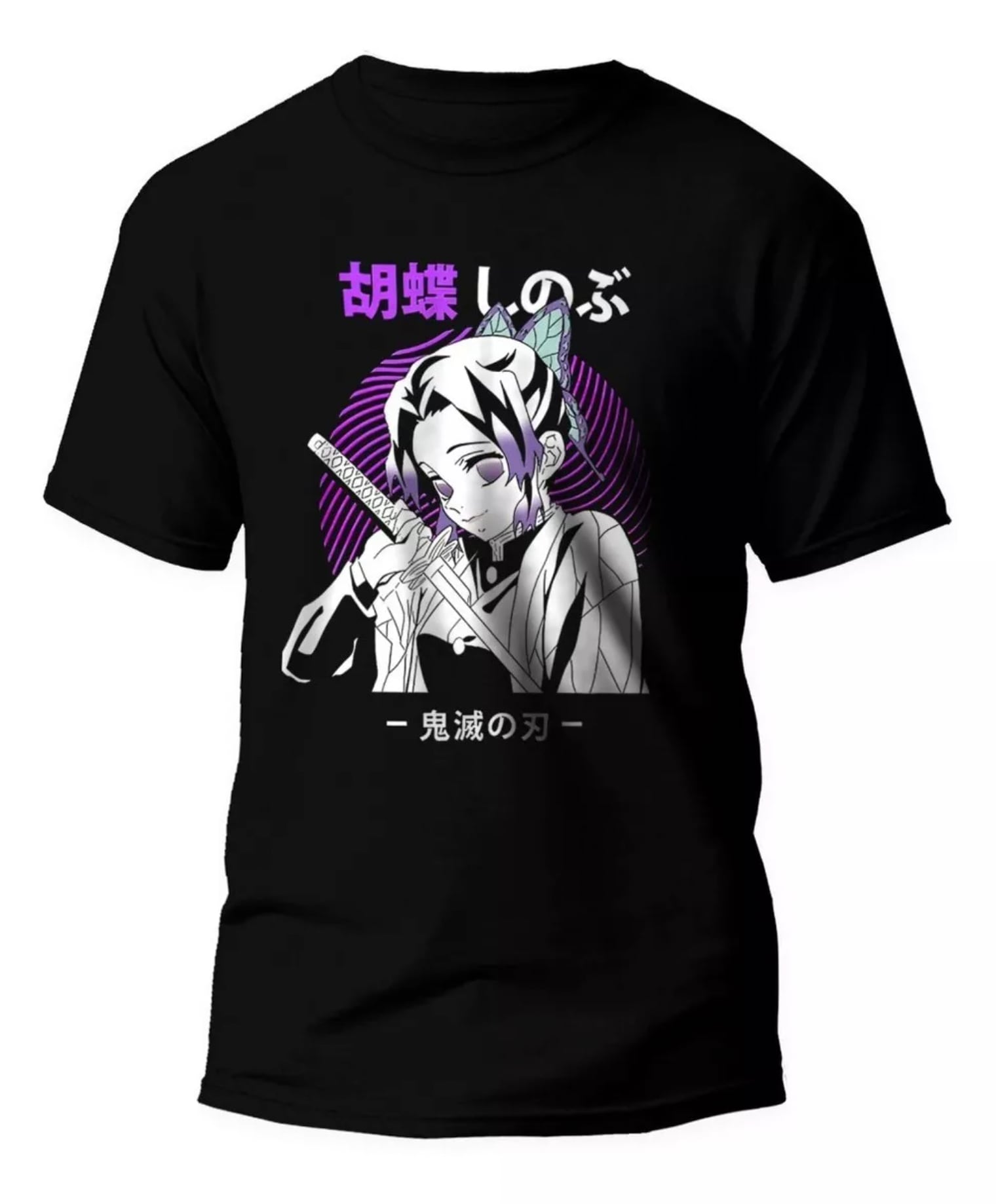 Playera Anime Shinobu Kocho, Kimetsu No Yaiba, Demon Slayer