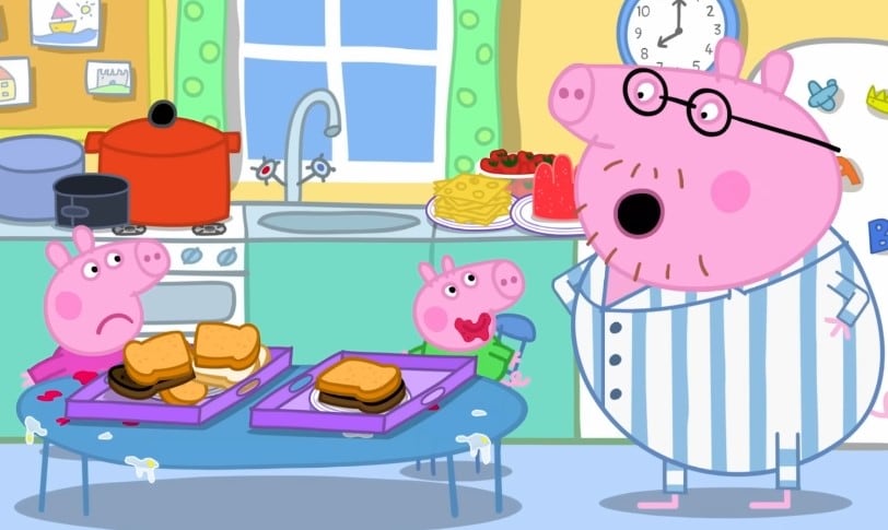 Desayuno del Día de la Madre con Peppa Pig y Mamá Cerdita