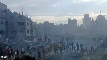 Bombardeos en Jabalia