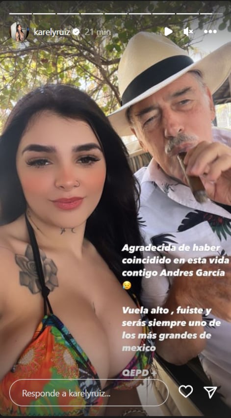 Karely Ruiz y Andrés García