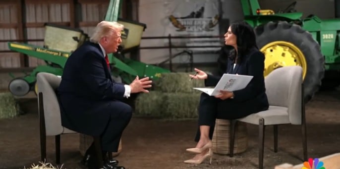 Donald Trump abandona entrevista
