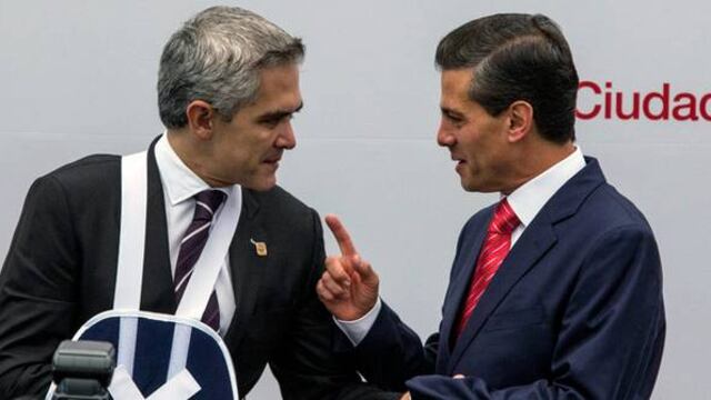Miguel Ángel Mancera y Enrique Peña Nieto