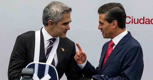 Miguel Ángel Mancera y Enrique Peña Nieto