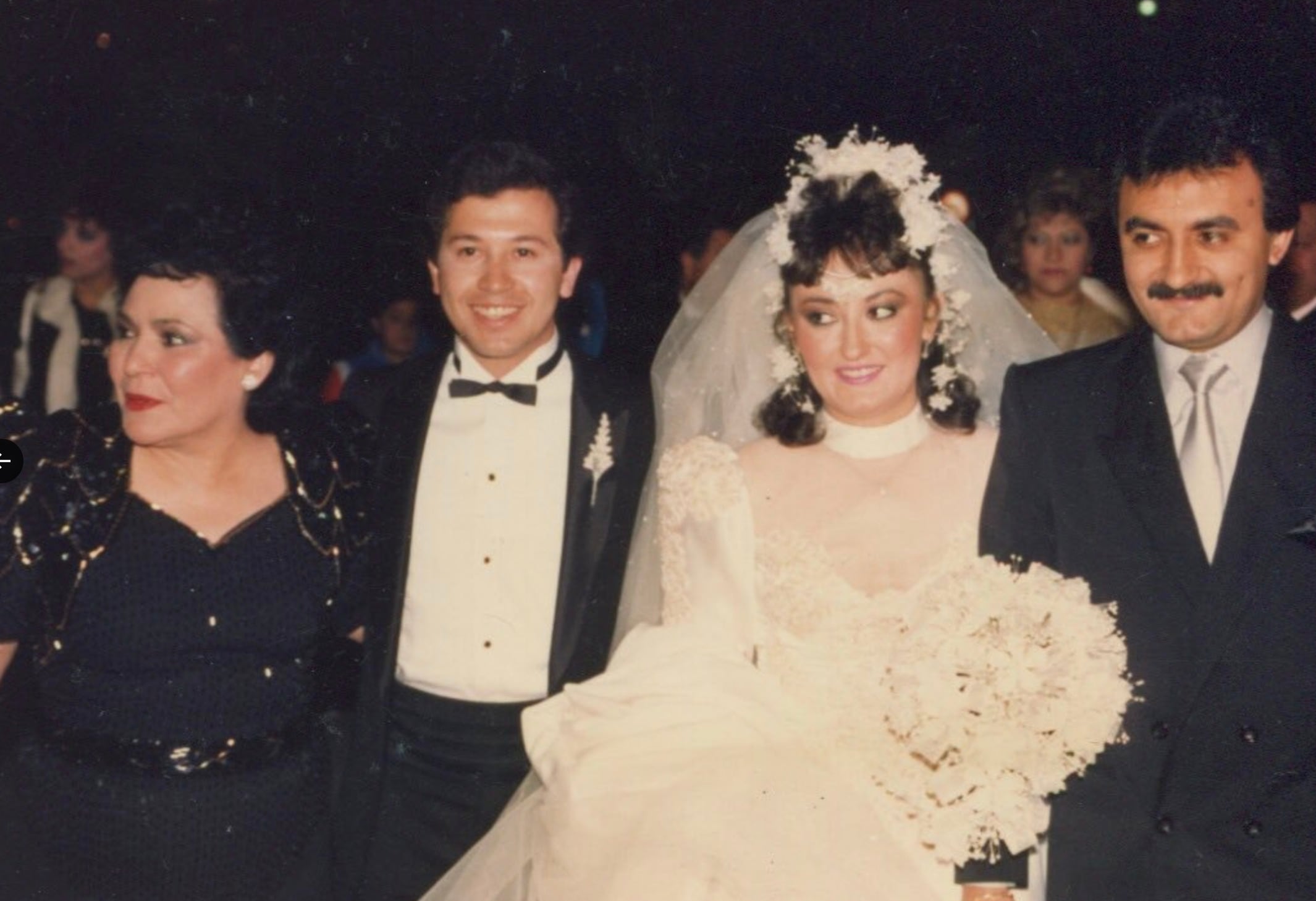 Carmen Salinas en la boda de su hija, María Eugenia Plascencia