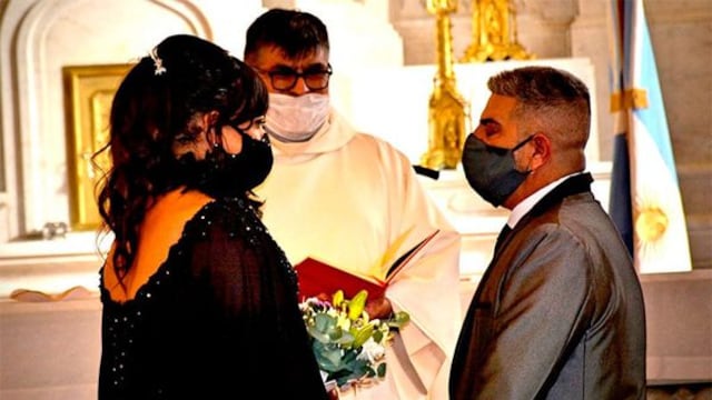 Victoria Castro y su esposo Pablo López Silva