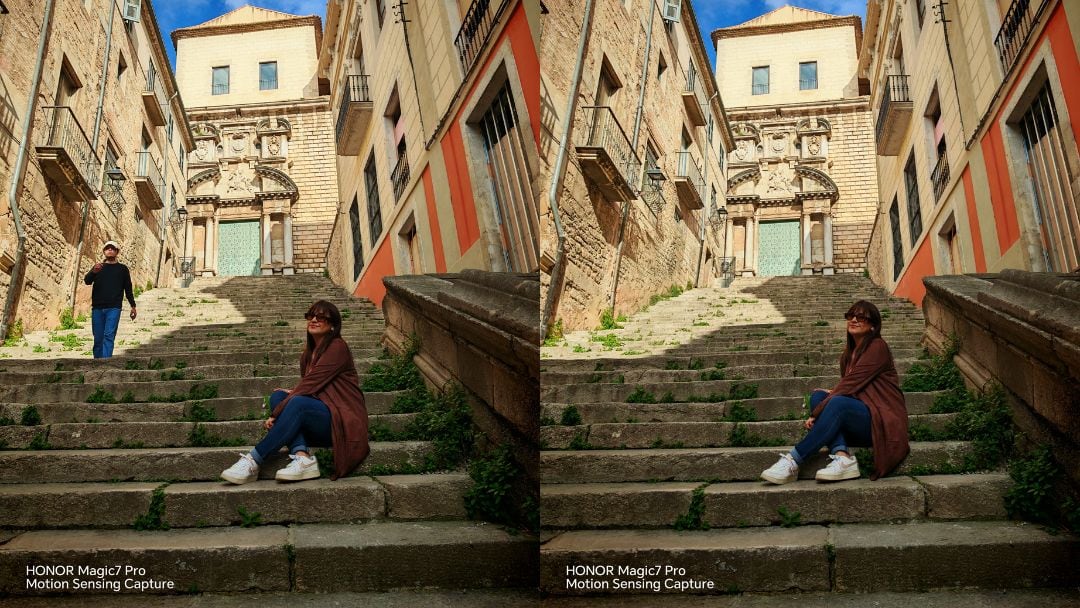 Fotos tomadas con HONOR Magic7 Pro, función "Goma de borrar AI"