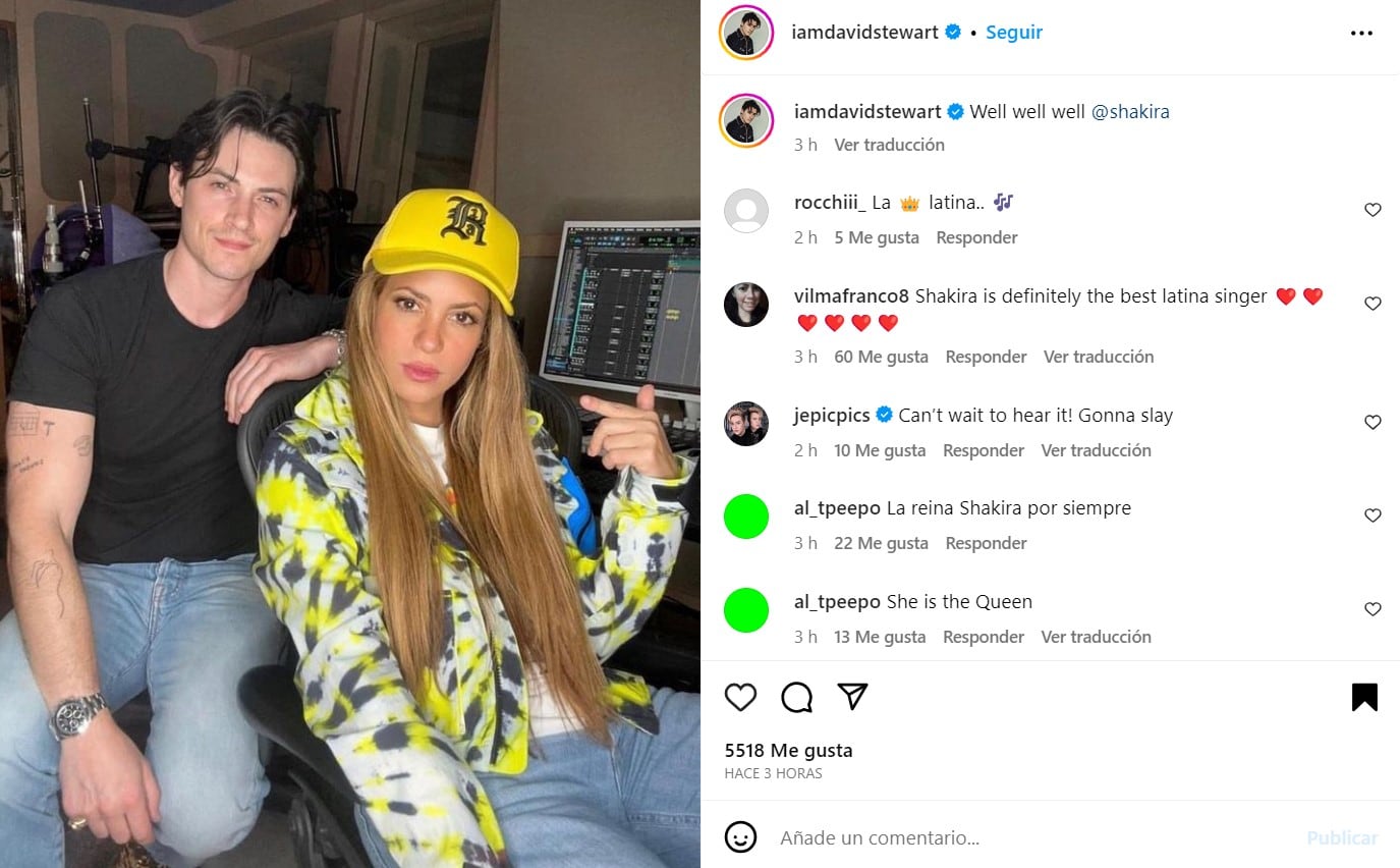 Shakira y David Stewart