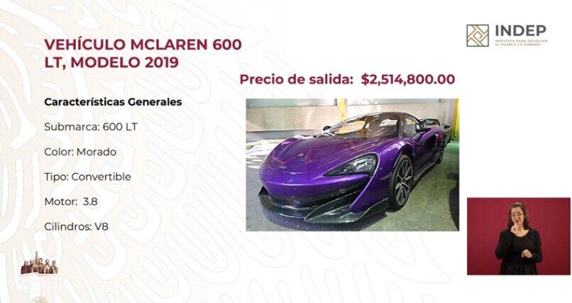 Vehículos en subasta.