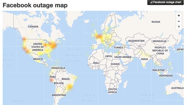 Reportan fallas en el servicio de Facebook a nivel mundial