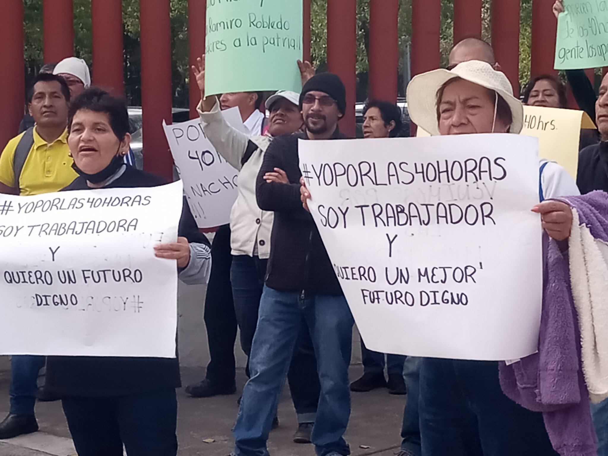 Manifestación por jornada laboral de 40 horas semanales