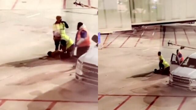 Pasajero sale de avión a punto de despegar en Atlanta e intenta robar un auto