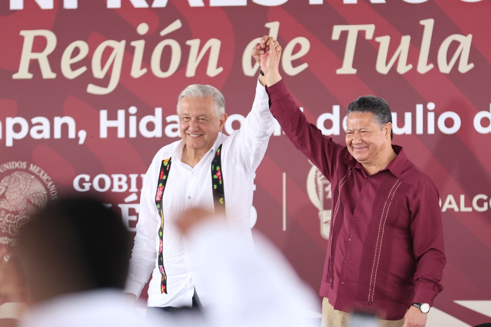 AMLO y Sheinbaum visitan Tula, Hidalgo, y supervisaron obras de infraestructura en la región