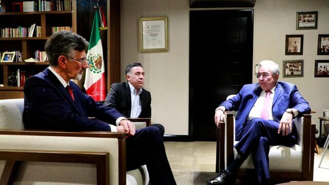 Rubén Rocha se reune con embajador de Francia en México