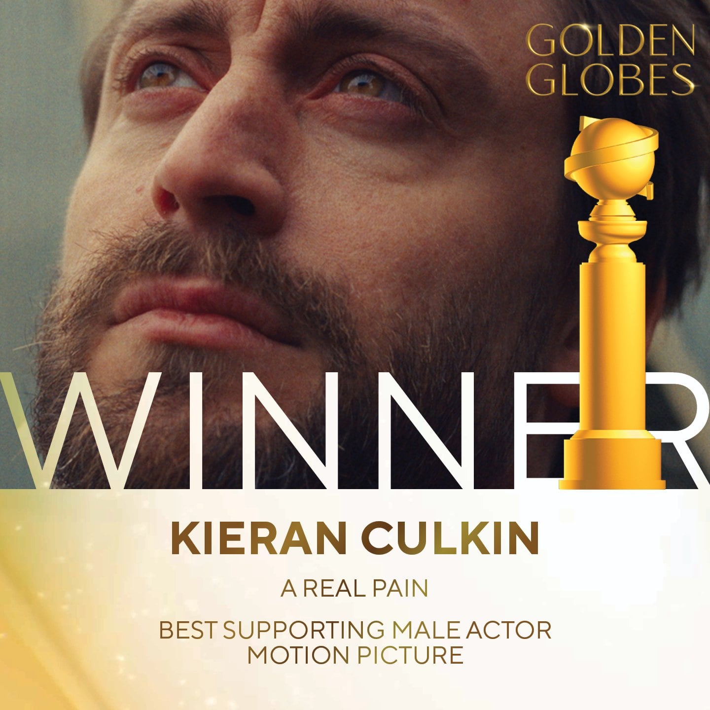 Kieran Culkin, ganador Globos de Oro 2025