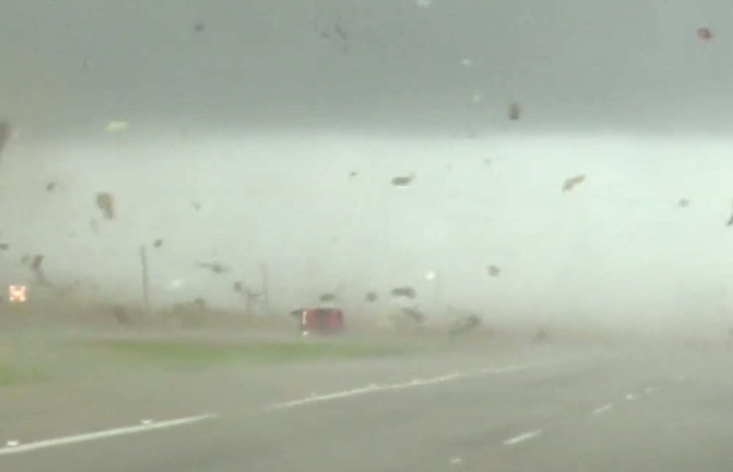 Camioneta en medio del tornado, Texas